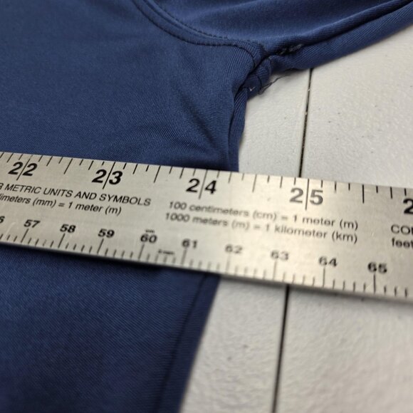 Vapor Apparel Shirt Mens 3XL Blue Long Sleeve Polyester Sun Protection Outdoor - Picture 8 of 10